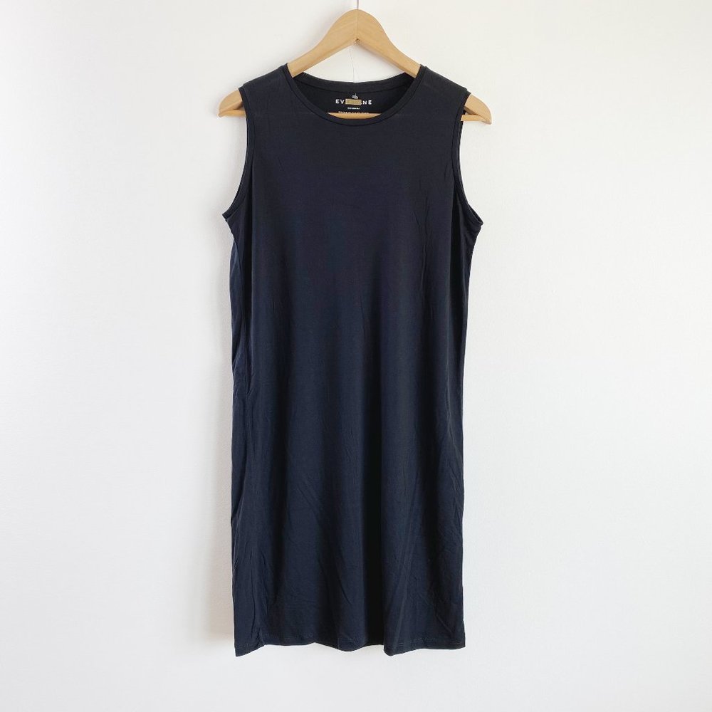 Everlane, NWOT, The Luxe Drape Muscle Tank Dress, Black, Size S